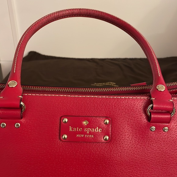 Kate spade red laptop bag large - Picture 3 of 8